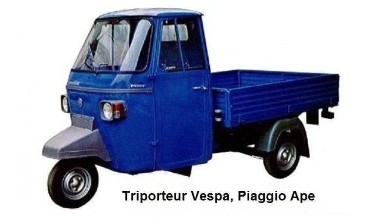 Toutes les documentations pour Triporteur Vespa, Piaggio Ape